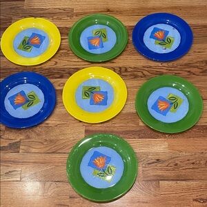 Vintage Arcoroc France Matys Dinner Plates (7)